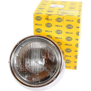 Type2 early bay Genuine Hella Headlight with chrome ring...