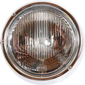 Type2 early bay Genuine Hella Headlight with chrome ring...