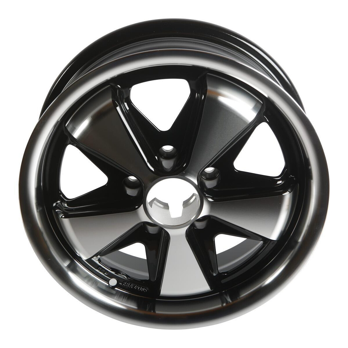 FELGEN WERKS 15インチ Type2 bay and T25 SSP Fooks Alloy Wheel Black/Polished 5