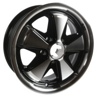Type2 bay and T25 SSP Fooks Alloy Wheel Black/Polished 5,5Jx