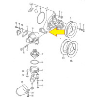 T3 Water Pump Gasket From Water Pump To Thermostat 025121043
