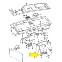 T3 bracket for glove box compartment 251857141 2
