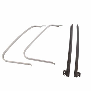 VW T2 Fixed Quarter Light Bar and D-Frame Pair black /...