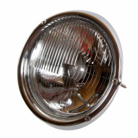 Type2 early bay Genuine Hella Headlight with chrome ring rig