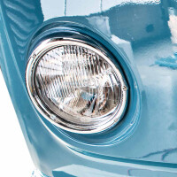 Type2 early bay Genuine Hella Headlight with chrome ring rig