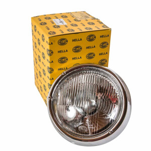 Type2 early bay Genuine Hella Headlight with chrome ring...