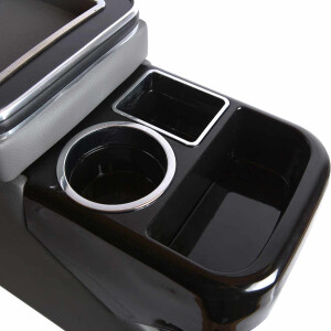 T2-T3-T4-T5-T6 middenconsole zwart met grijs skai