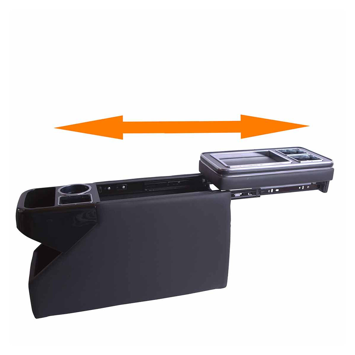 Middenconsole zwart met zwart skai T2T3T4T5T6, 221,00