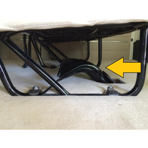 T2 verwarmingsdeel onder middenbank 211255604 orig.VW