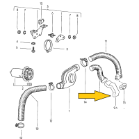 T2 aanzuigbuis, Type-4 motor Injectie 74-79 211261233 2