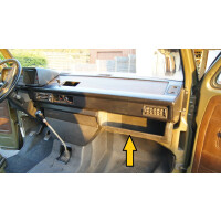 T3 under dash storage tray black USED 251857101-01C 5
