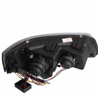T5 Scheinwerfer mit LED Tagfahrlicht Optik Schwarz Paar bis 