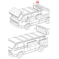 T3 Heckscheibe Doka/Pritsche GEBRAUCHT 245845501 2