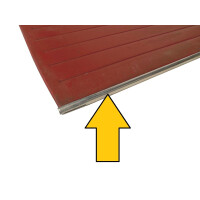 T2 afwerklijst aluminium onderzijde, walk thru, links 221867