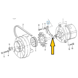 T3 dynamosteun LBX orig.VW 070903143