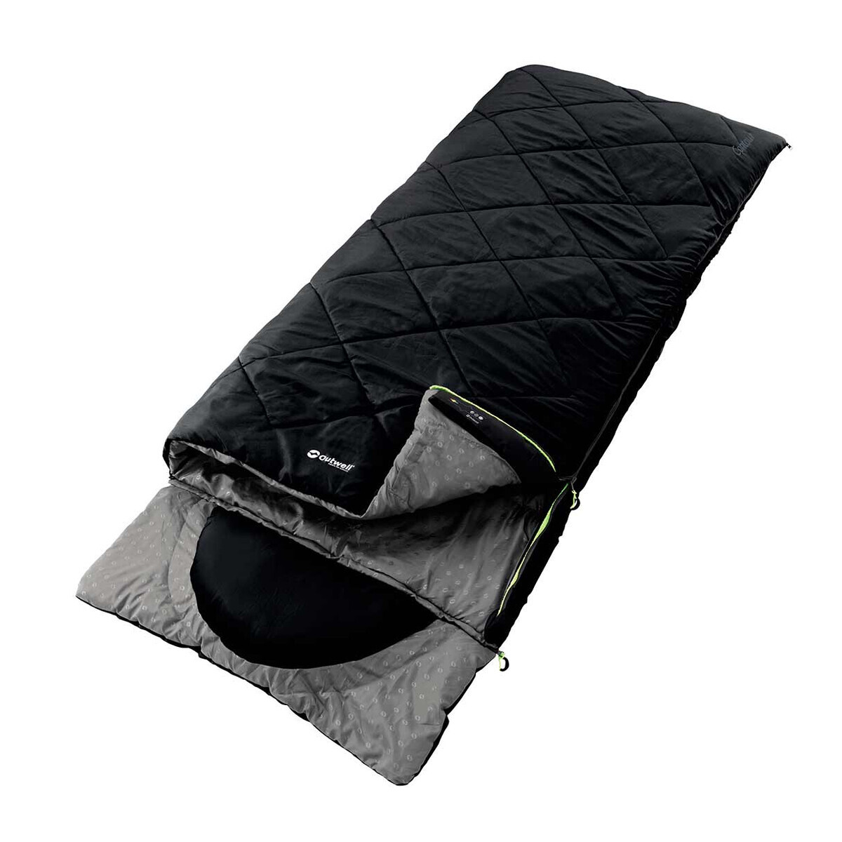 Outwell Sleeping bag with Builtin pillow Contour black, 82,00