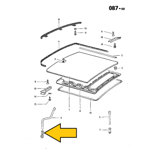 T2 sunroof drain rubber NOS 241877243