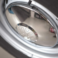 Type2 bay T25 Hub Cap Chrome Top, orig. VW OEM partnr. 25160