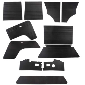 Type2 Late Bay Window Door Panels Complete 11 PC. Vinyl...