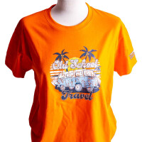 T-Shirt Old School Travel Oranje gallery