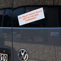 Sticker " No Toilet Paper Rolls Lef gallery