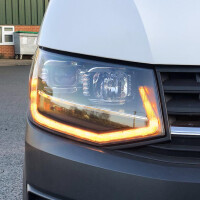 T6 V3 koplampen met LED en dynamisch knipperlicht zwart 4