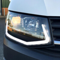 T6 V3 koplampen met LED en dynamisch knipperlicht zwart 5