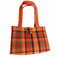 Westfalia-Style Handtasche Orange kariert 2
