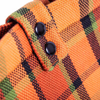 Westfalia-Style Handtasche Orange kariert 3