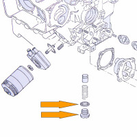 Type2 bay T25 Oil relief srew Typ4 and WBX, OEM partnr. 0251