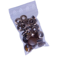 T4 Westfalia drukknoppen bruin (set van 10) 255070015B 2