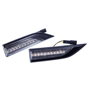 T6 Sequential LED Side Repeaters -Clear - Pair 2016-