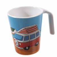 Melamine 4 pieces Mugs in campervan-design 3