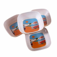 Melamine 4 pieces Bowls in campervan-design 2