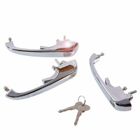 T2 Türgriff Satz Chrom Doka Doppelkabine 3tlg.  8.68 - 
