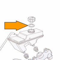T3 T4 dichtring deksel remvloeistofreservoir orig.VW 8936113