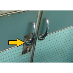 Type2 Split cargo door handle inner escutcheon chrome...