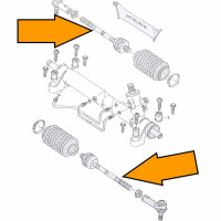 T4 spoorstang axiaalkogel vanaf 1.96, orig. VW, 701419810B 6