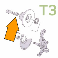 Type2 split bay T25 front outer wheel bearing, 8.64 - 7.86, 