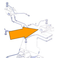 T25 Fuel expansion tank right, 2 WD, OEM partnr. 251201304 C