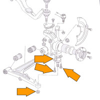 T4 Traggelenk unten VW T4 von 01.96 - 7.03 Lemförder, V