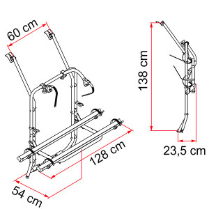 T4 Fiamma Carry-Bike Rack1991-2003 Tailgate