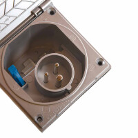 T1 T2 T3 T4 Camping Aussensteckdose 220V CEE Farbe Silber/Gr