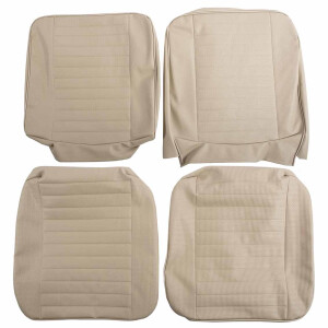 Type2 bay seat cover set black vinyl 08/73-07/76 both...