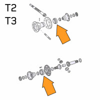 Type2 bay, T25 T4 Gearbox Taper Roller Bearing Differential 