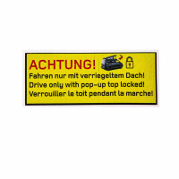 Sticker "Achtung! Fahren nur mit ve gallery