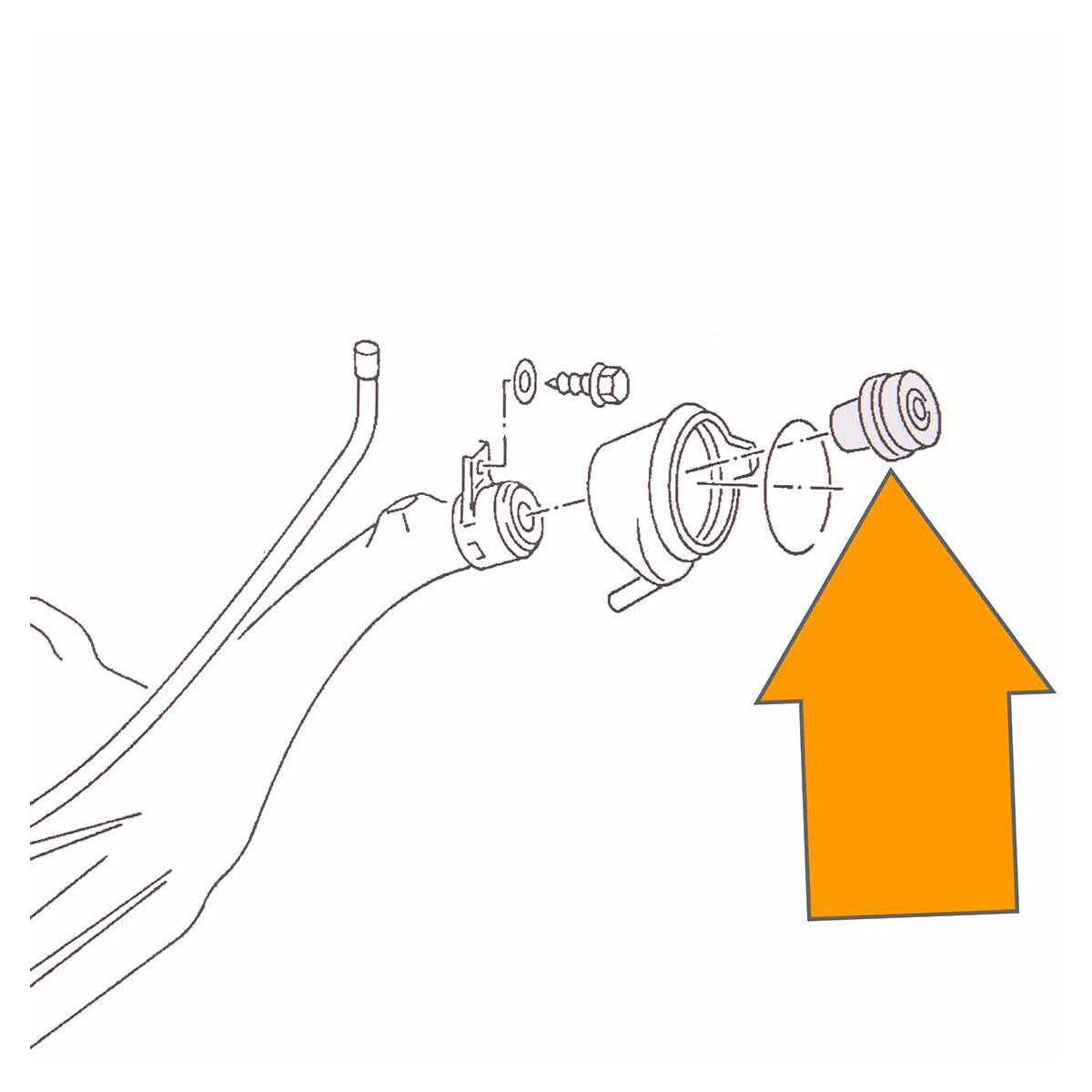 T4 Locking fuel filler cap, 7.90 4.03, OEM partnr. 7D0201551, 14,00