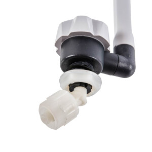 Verstellbare kraan voor wasbak grijs 12 Volt