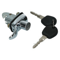 T1 Schloss Motorklappe chrom m. 2 Schlüsseln 8.66-7.67 