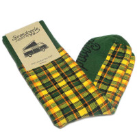 Westfalia-Style 70s Bus Plaid Socks (Yellow) 2